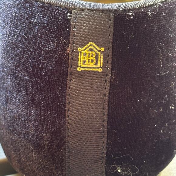 Birdies The Starling Velvet Flats Womens Black Slip On Quilted Footbed FLAW - Picture 4 of 11